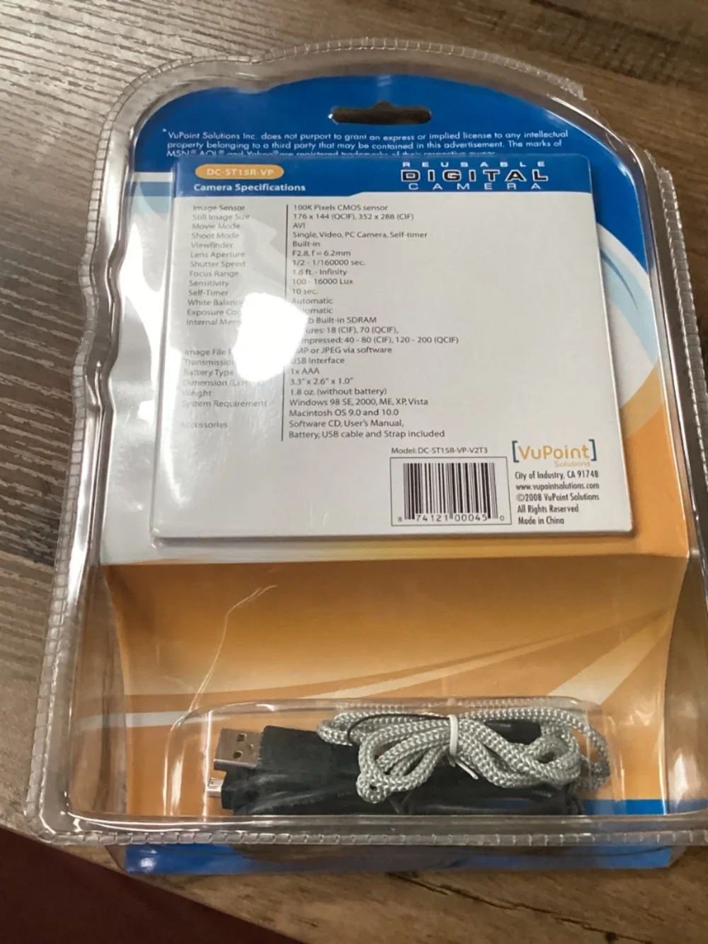 VuPoint Solutions Reusable Digital Camera DC-ST15R-VP New